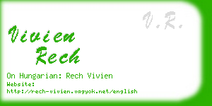 vivien rech business card